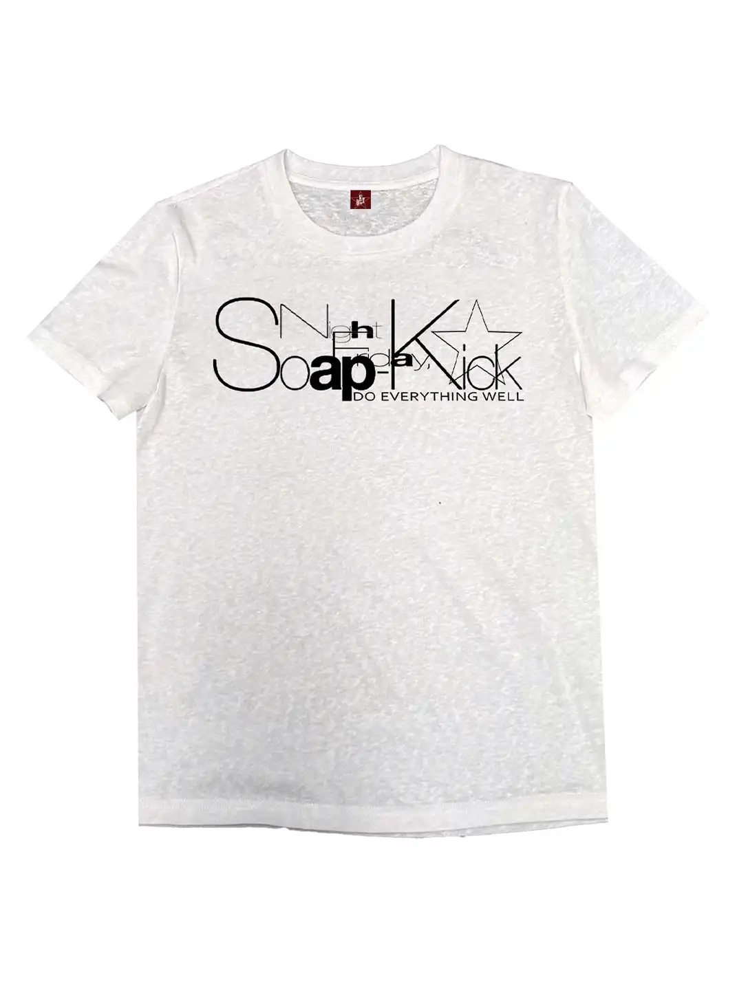 DETW | Subtle Pattern Slogan Silver Reflective Print T-Shirt
