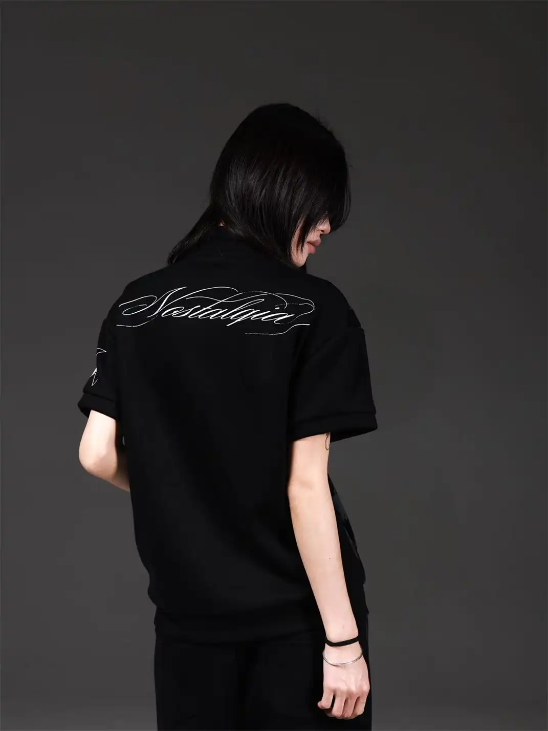 DETW | Union Jack Allover Print Stand Collar Zip T-Shirt