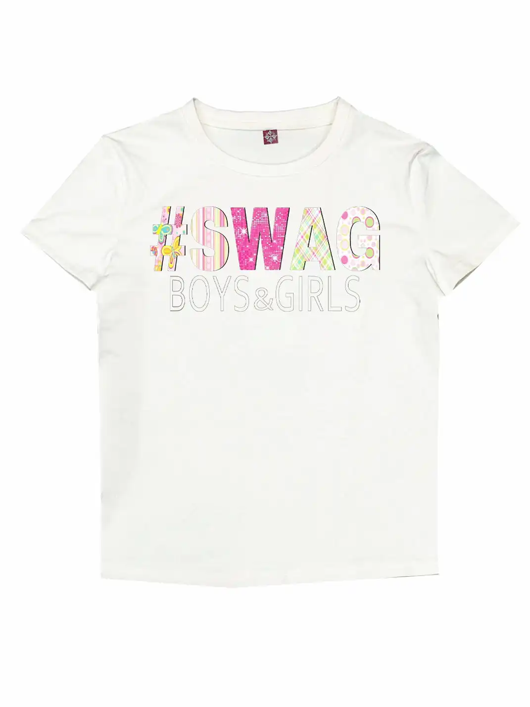 DETW | Candy Color Print Versatile T-Shirt