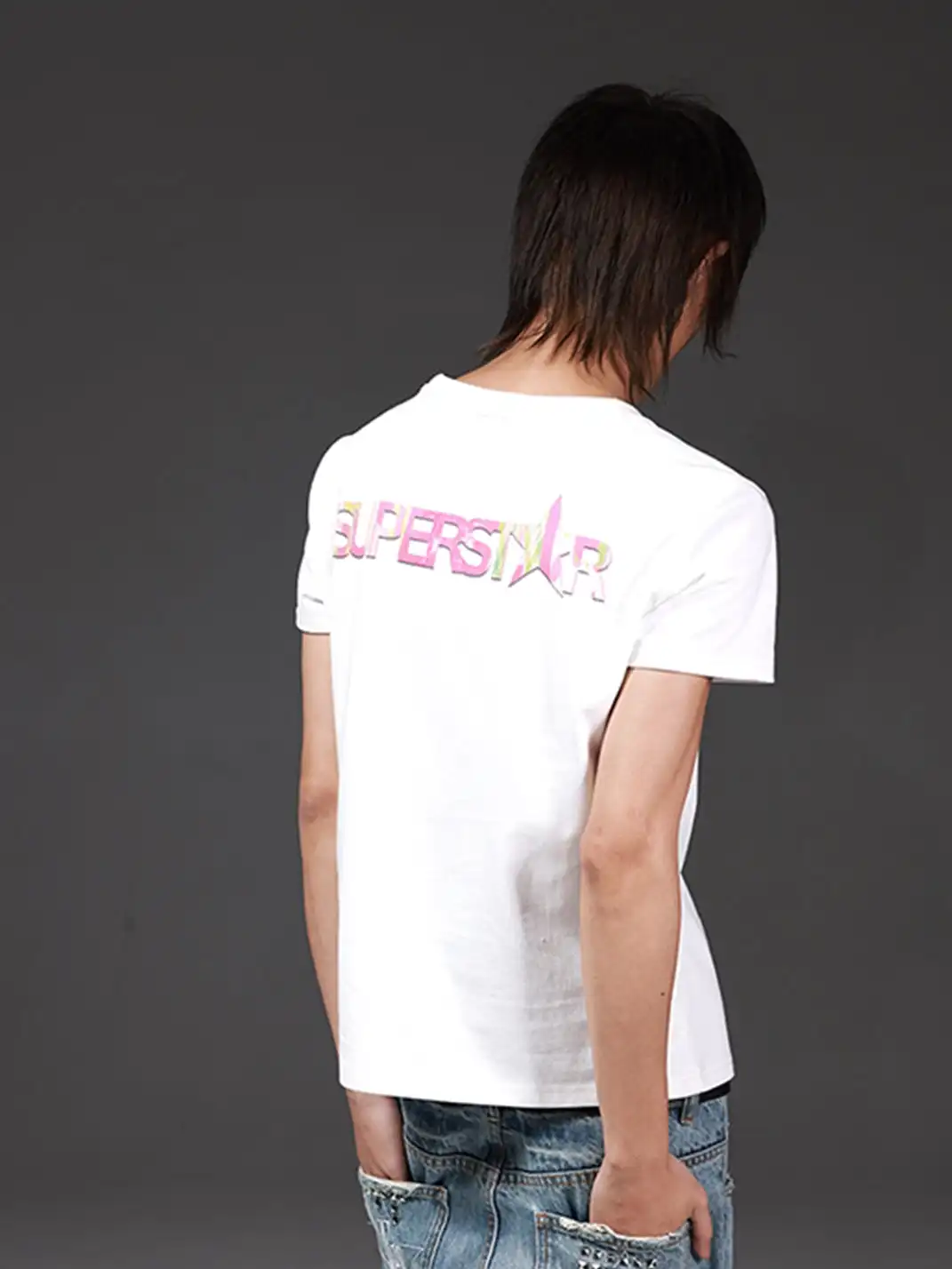 DETW | Candy Color Print Versatile T-Shirt