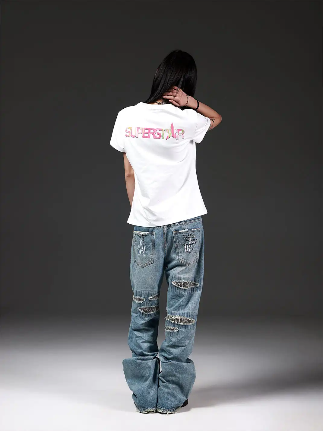 DETW | Candy Color Print Versatile T-Shirt