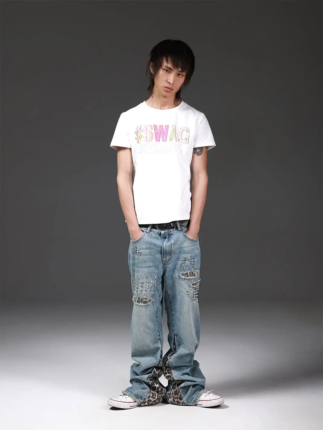DETW | Candy Color Print Versatile T-Shirt