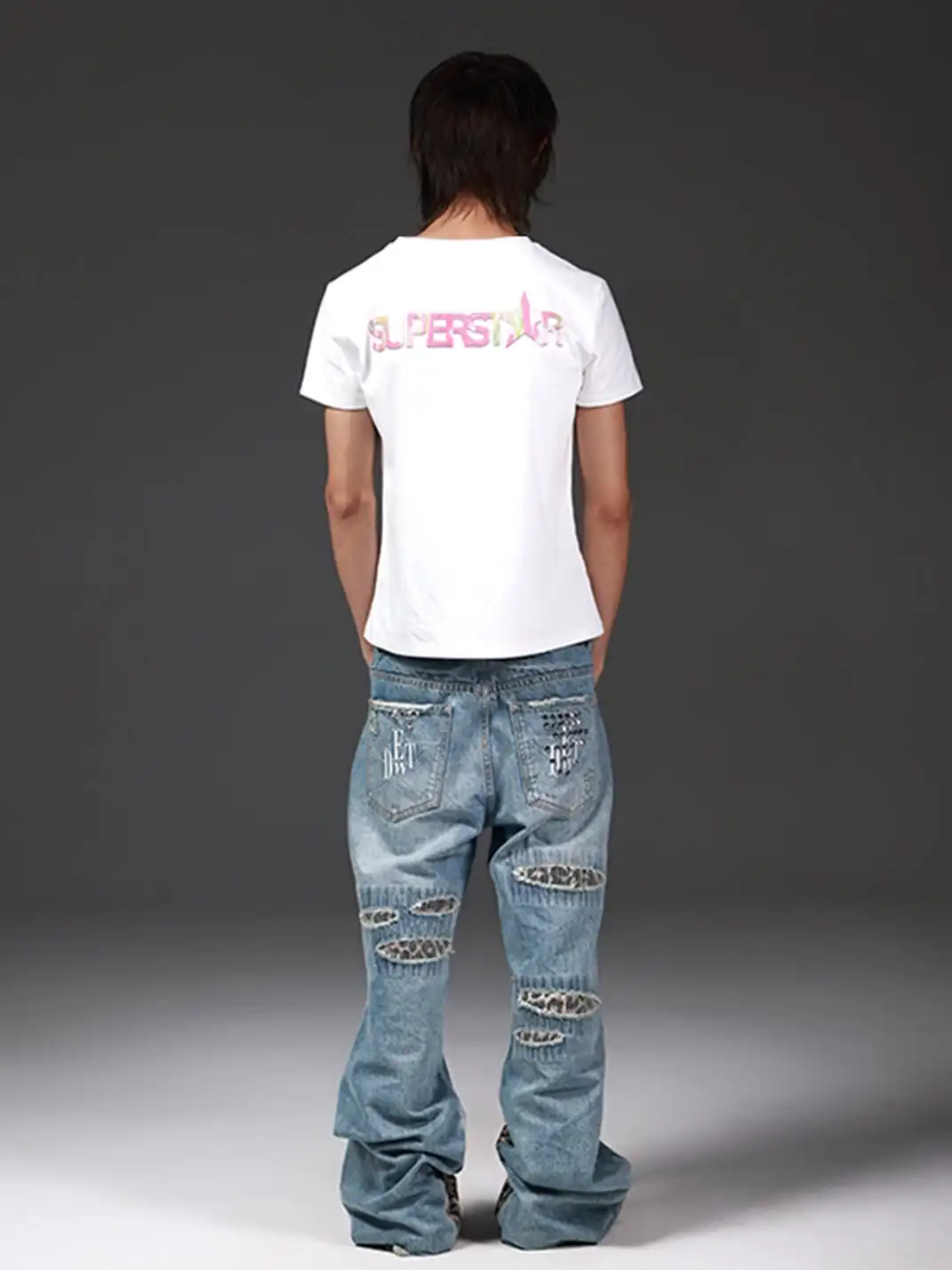 DETW | Candy Color Print Versatile T-Shirt