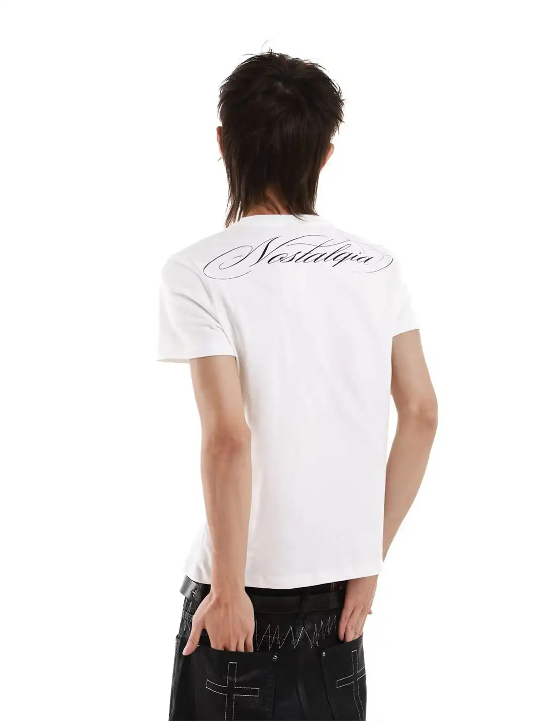 DETW | Union Jack Rhinestone & Glitter Crew Neck T-Shirt