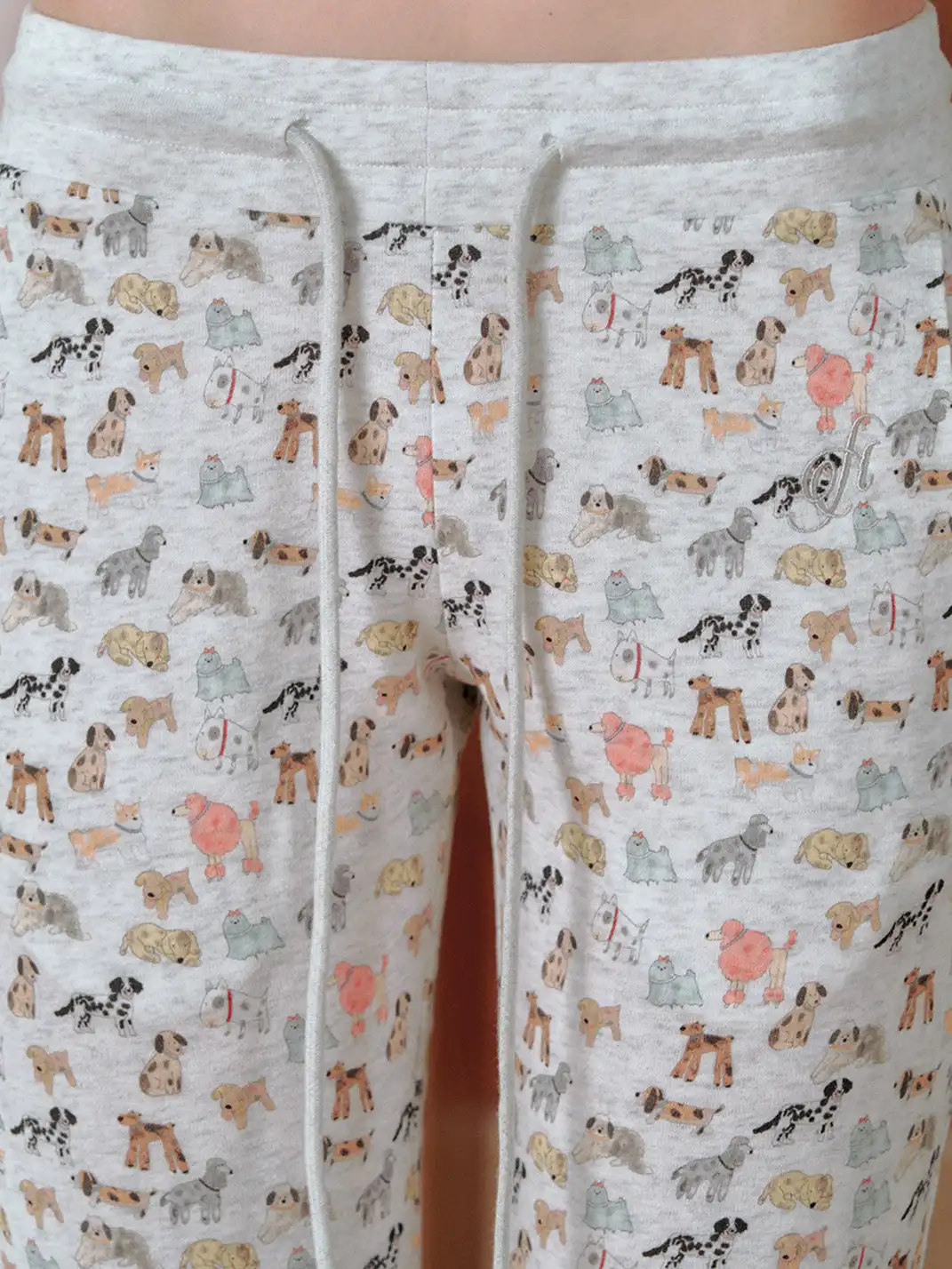 NECYSTUDIO | Allover Dog Print Casual Sweatpants