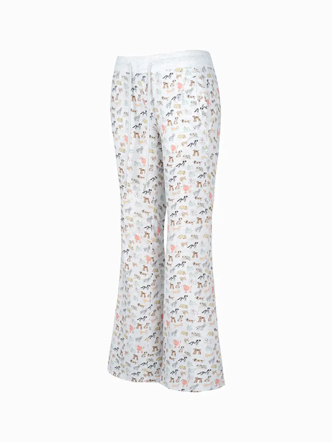 NECYSTUDIO | Allover Dog Print Casual Sweatpants