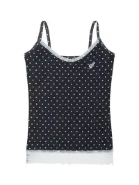 NECYSTUDIO | Polka Dot Faux Two-Piece Lace Cami