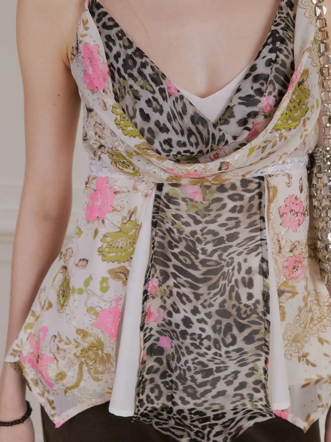 NECYSTUDIO | Leopard Print Camisole Top