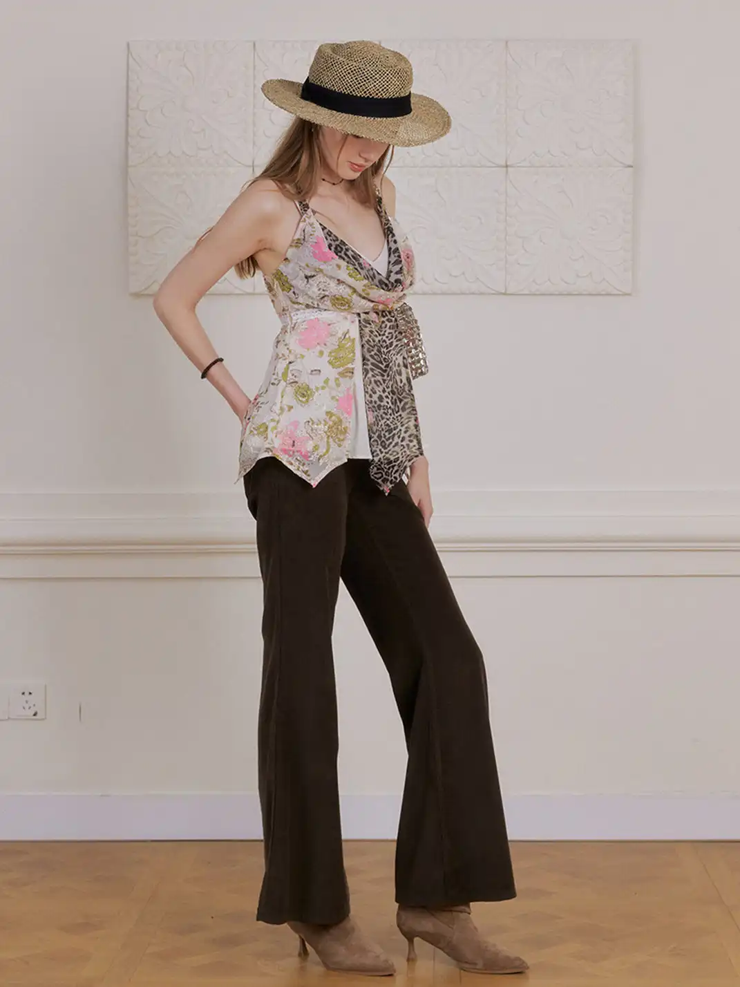 NECYSTUDIO | Leopard Print Camisole Top