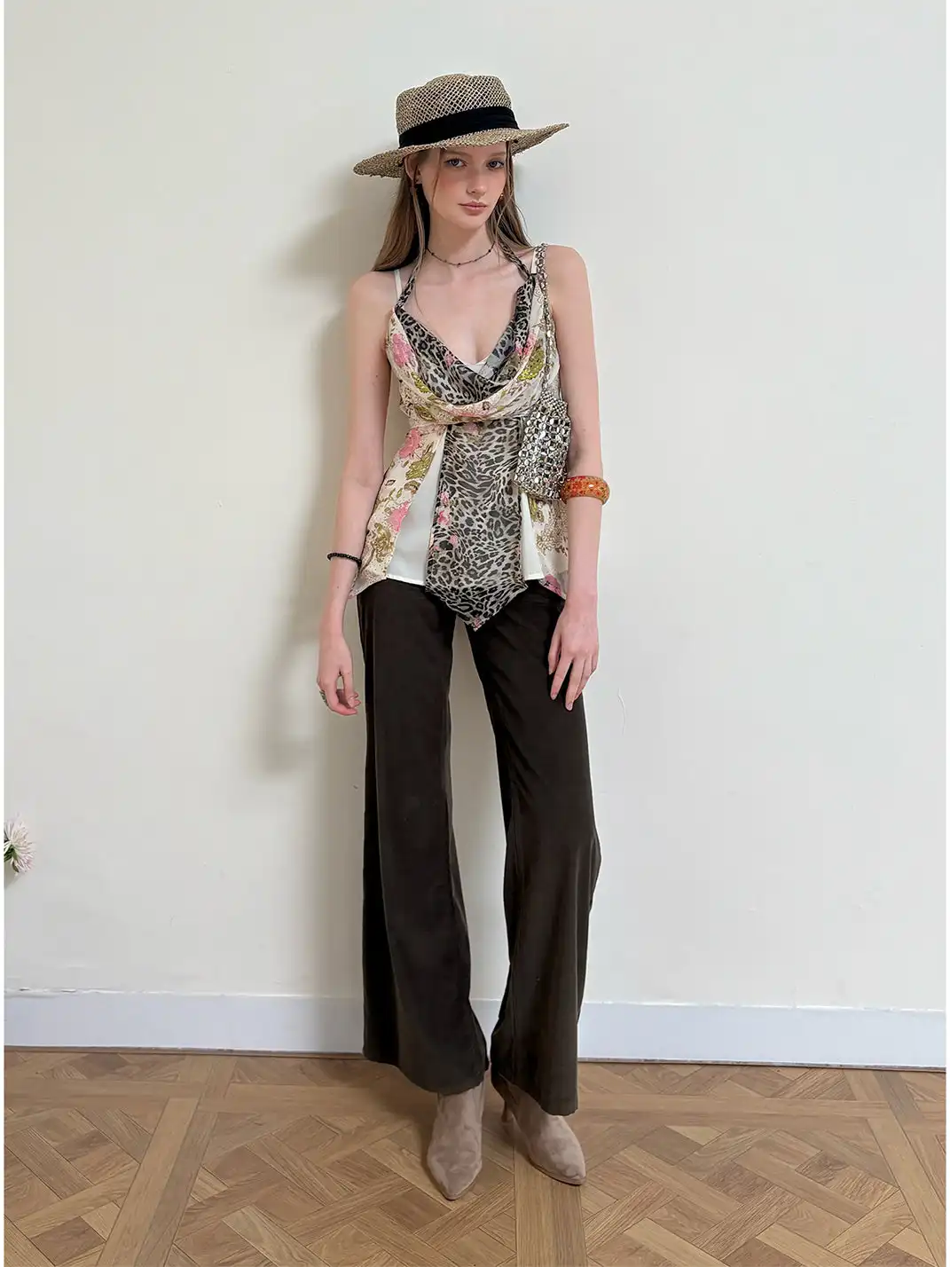 NECYSTUDIO | Leopard Print Camisole Top