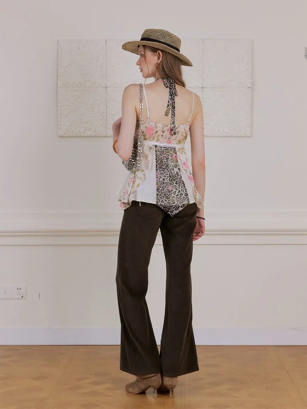 NECYSTUDIO | Leopard Print Camisole Top