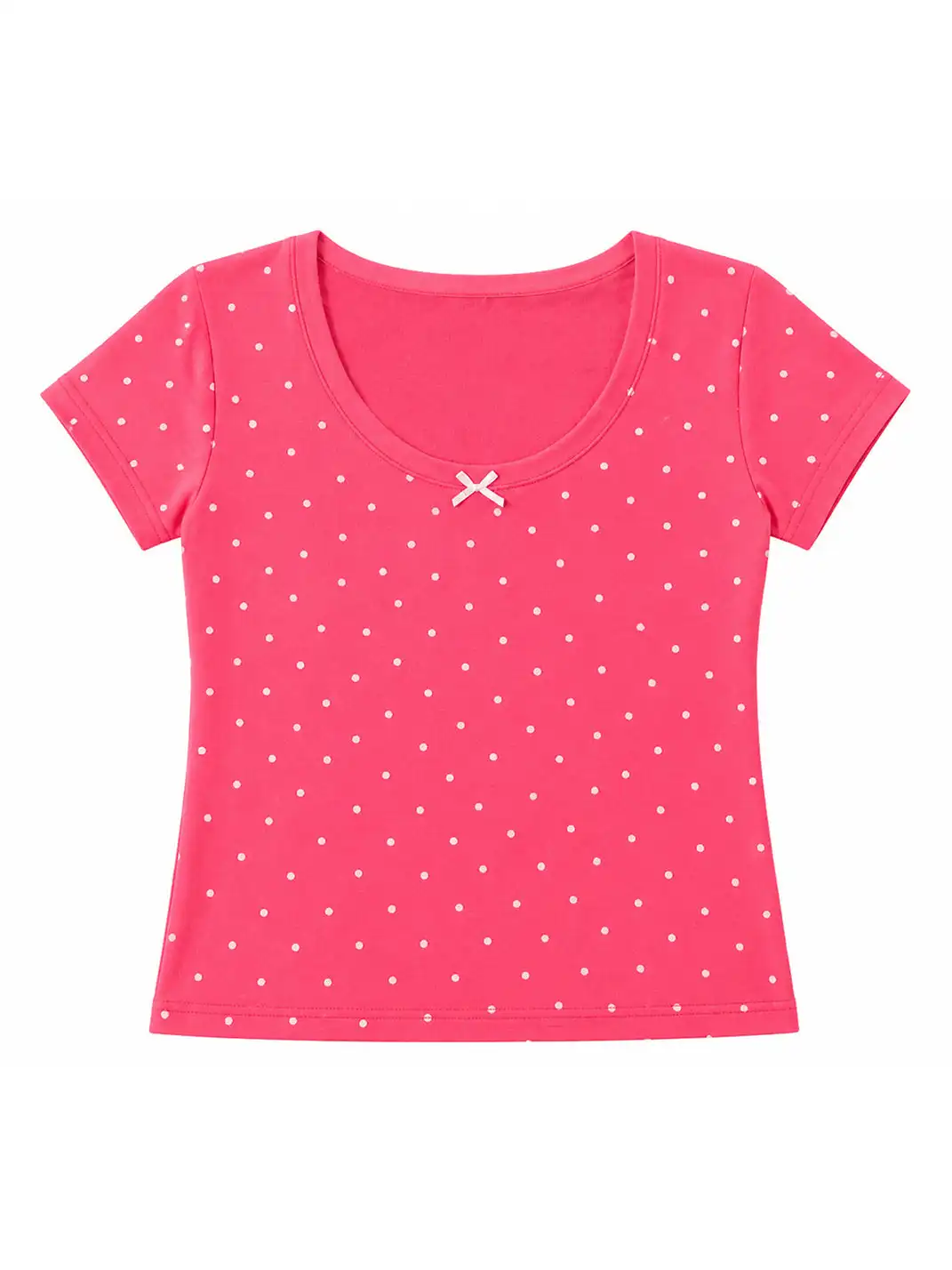 NECYSTUDIO | Polka Dot Short Sleeve T-Shirt & Bandeau