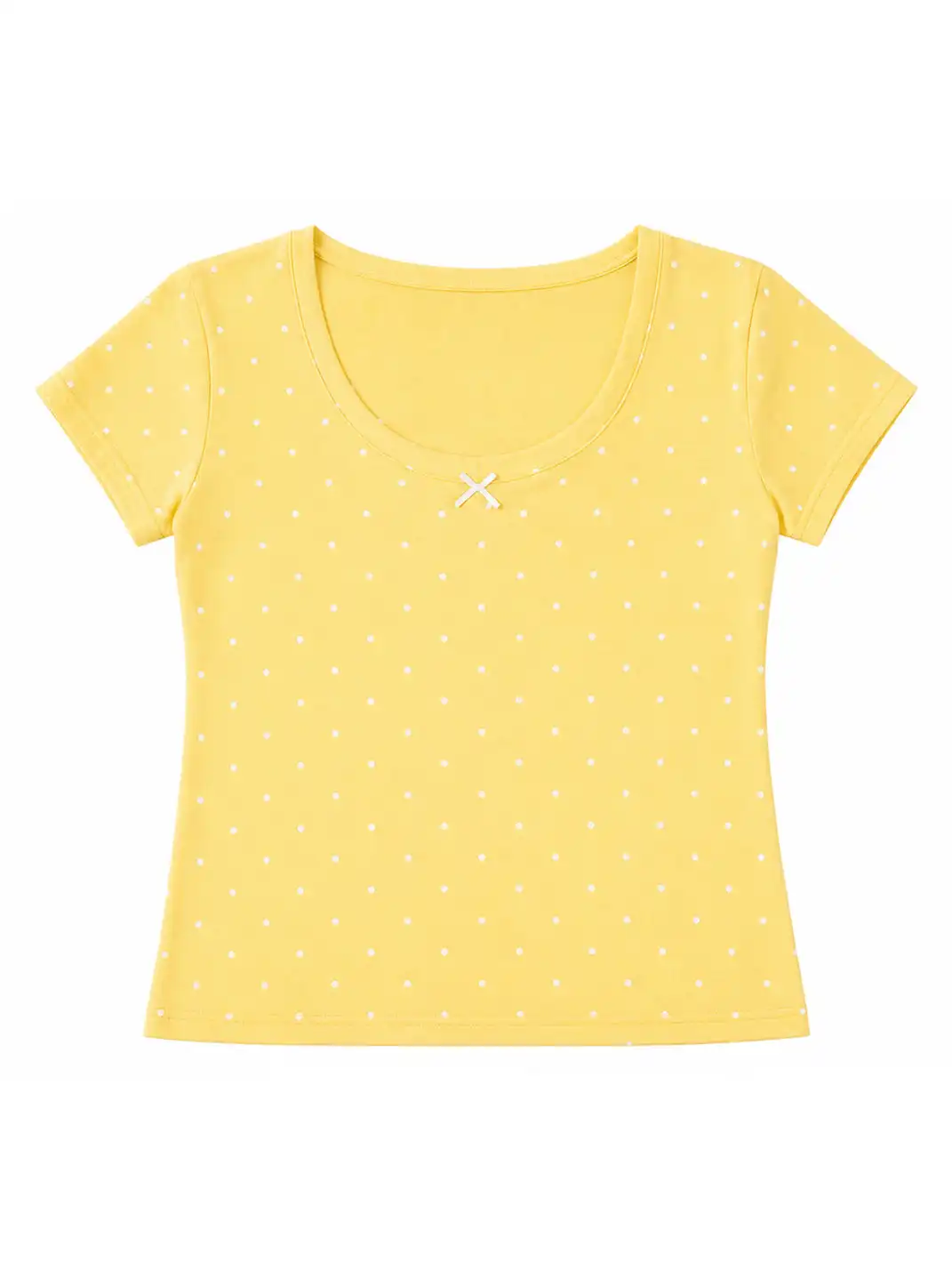 NECYSTUDIO | Polka Dot Short Sleeve T-Shirt & Bandeau