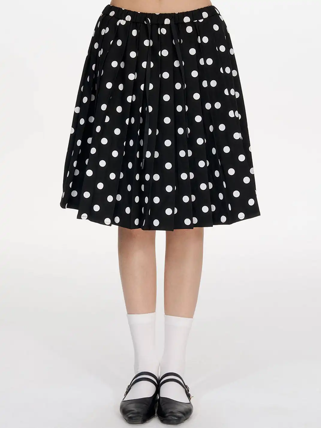 NECYSTUDIO | Short Sleeve Top & Polka Dot Skirt Set