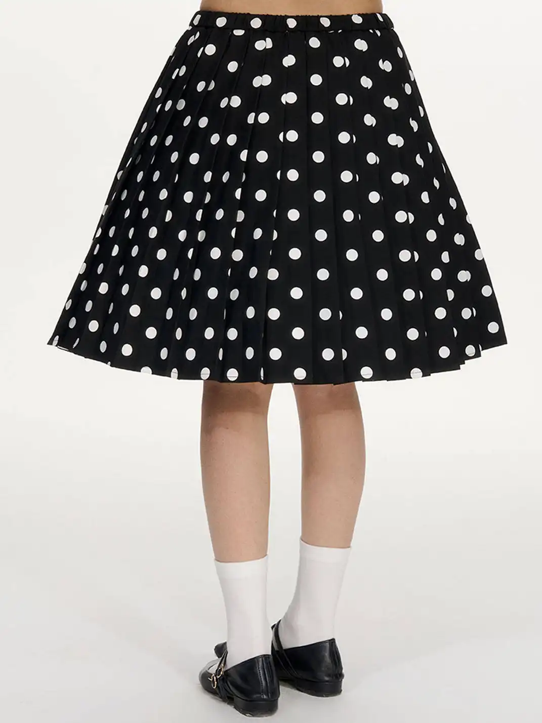 NECYSTUDIO | Short Sleeve Top & Polka Dot Skirt Set