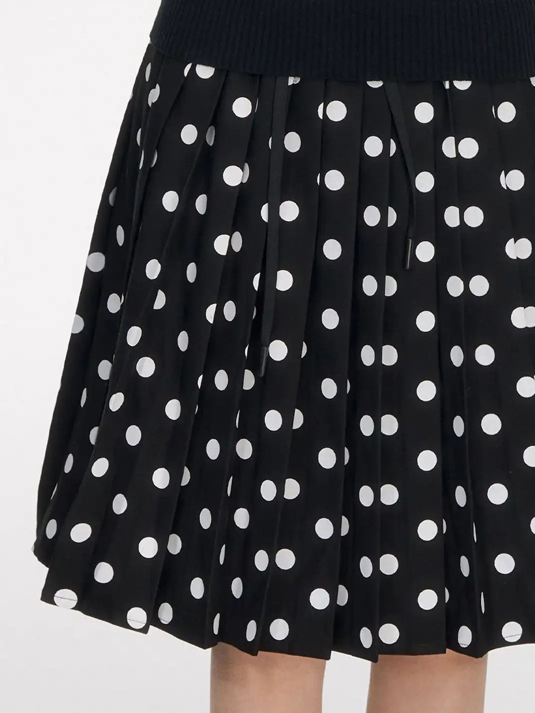 NECYSTUDIO | Short Sleeve Top & Polka Dot Skirt Set