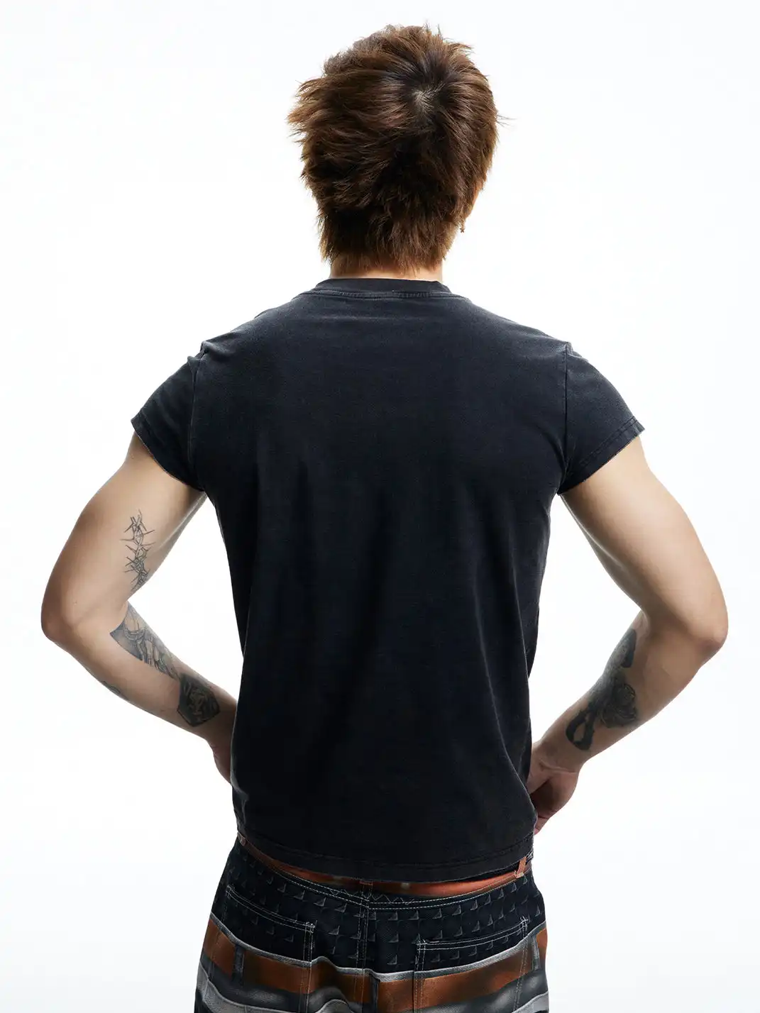 DND4DES | Skull Graffiti Print Cross T-Shirt