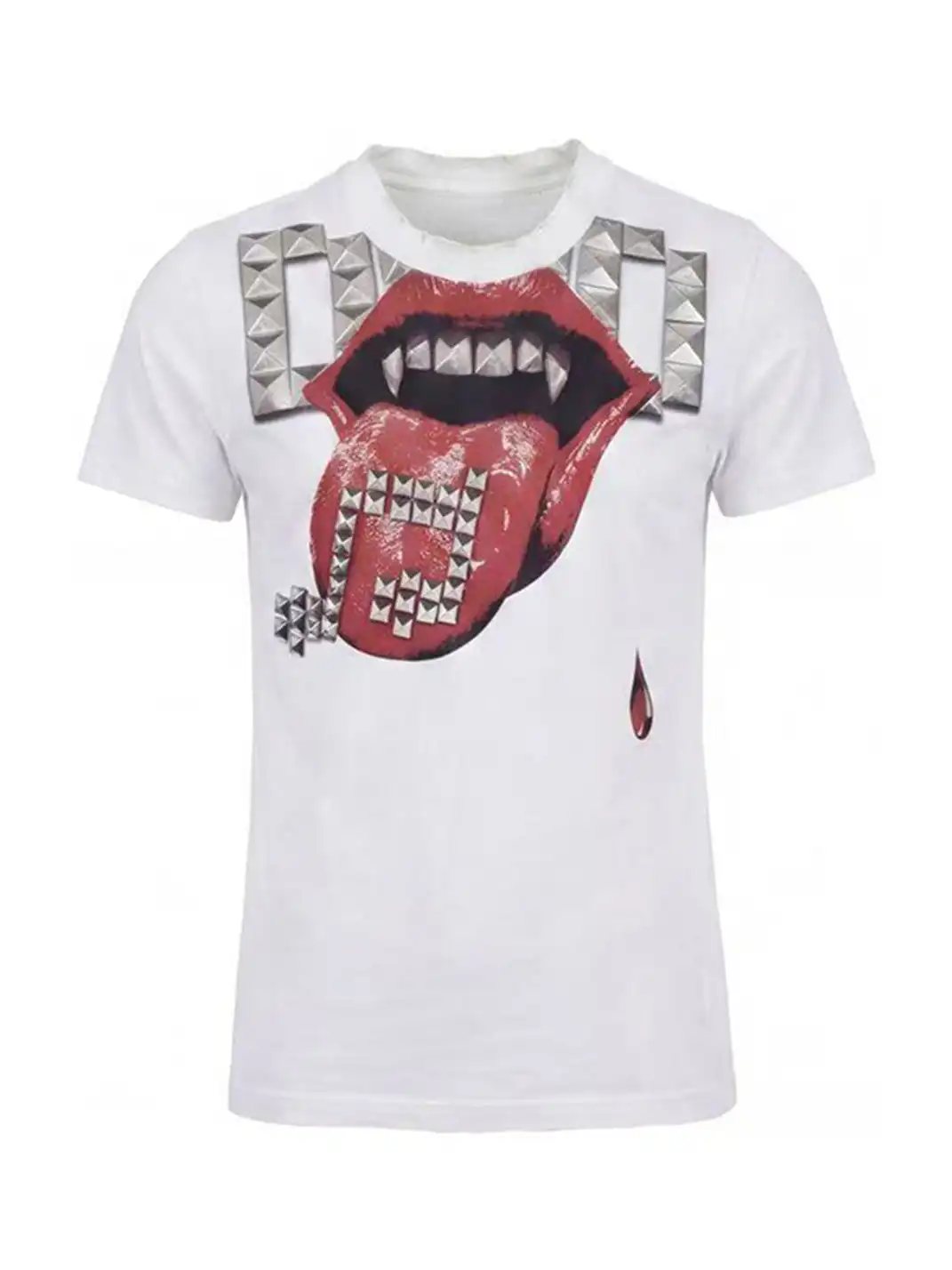 DND4DES | Tongue Out Rivet Print T-Shirt