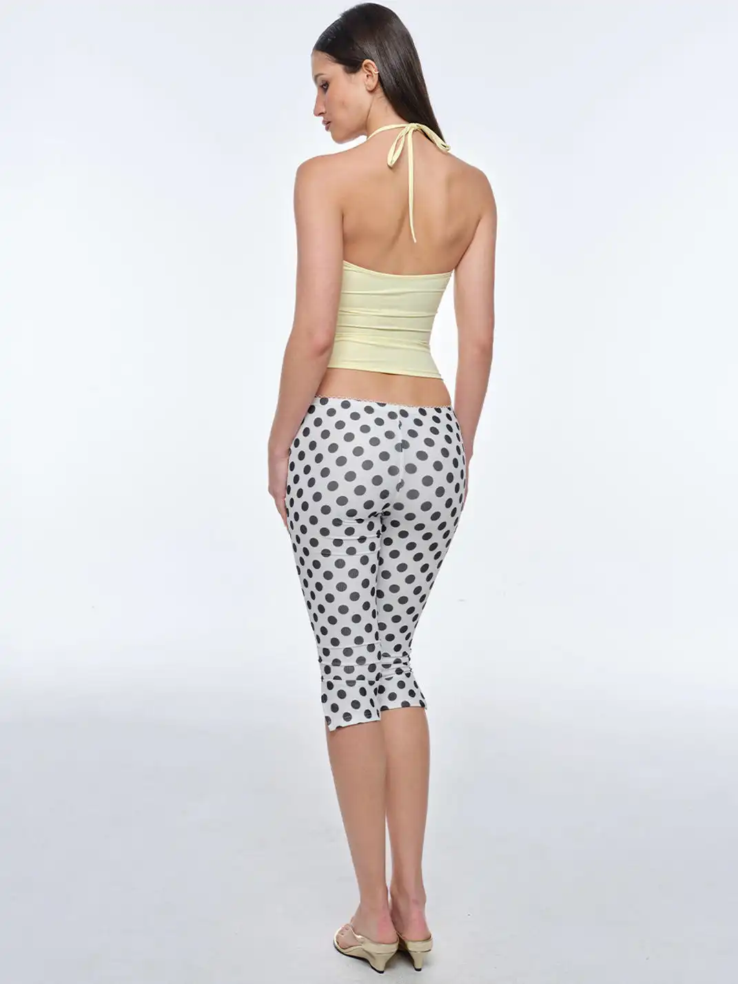 BUM STUDIO | Polka Dot Halter Bra & Capris