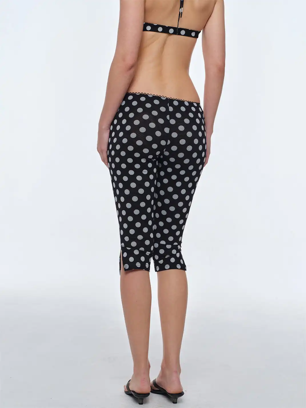 BUM STUDIO | Polka Dot Halter Bra & Capris