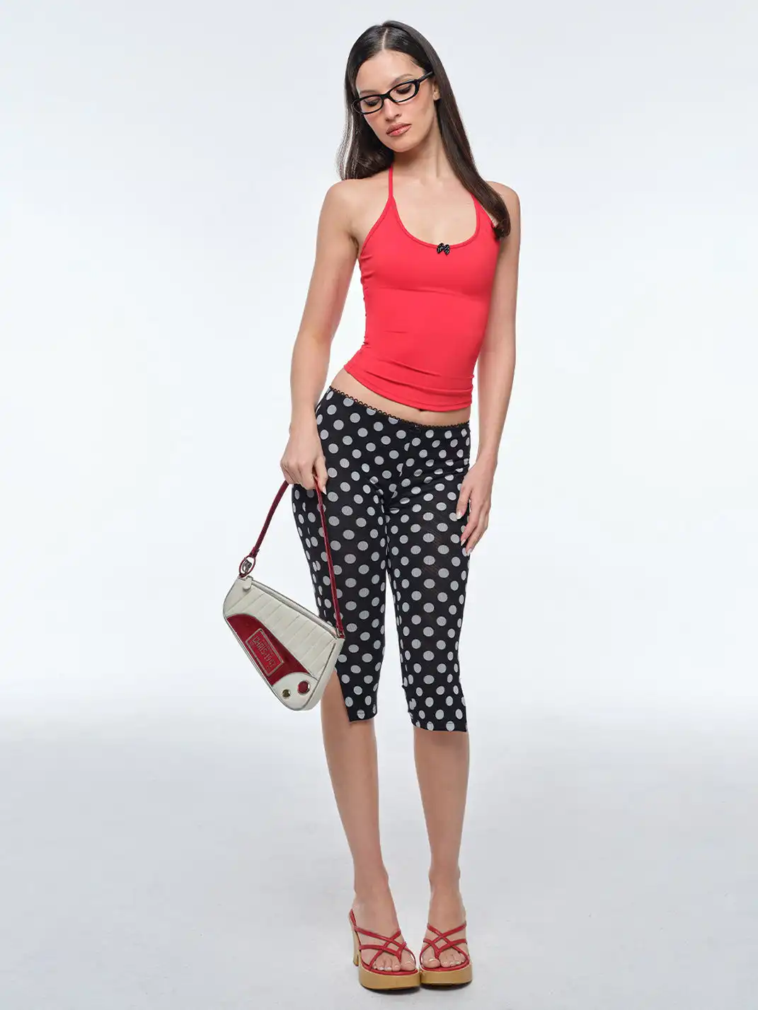 BUM STUDIO | Polka Dot Halter Bra & Capris