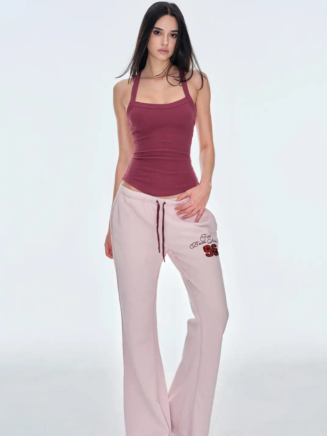 BUM STUDIO | Ribbed Knit Double C Waist Detachable Tank Top