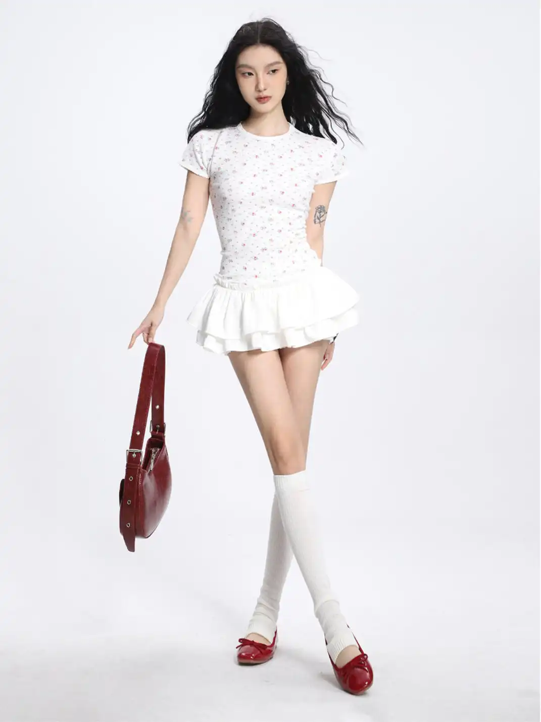 SHIYIYUE | Ballet Tiered Mini Skirt