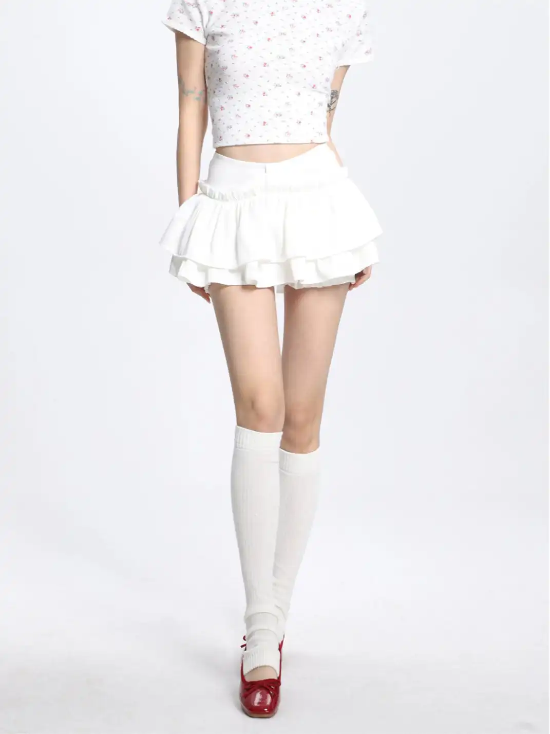 SHIYIYUE | Ballet Tiered Mini Skirt