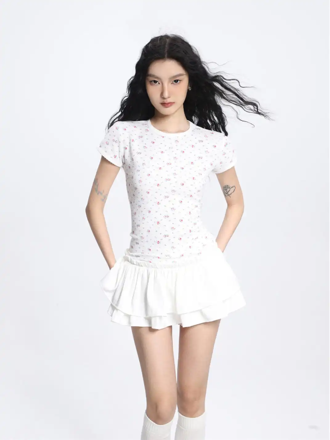 SHIYIYUE | Ballet Tiered Mini Skirt