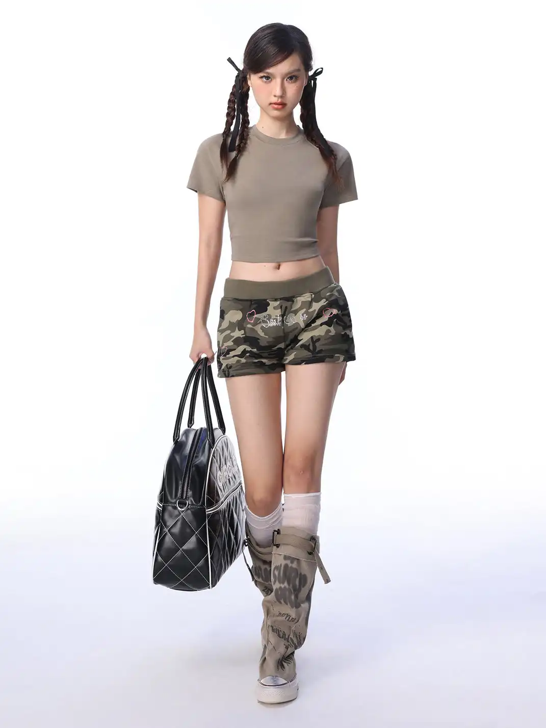 SHIYIYUE | Vintage Camouflage Casual Hot Shorts