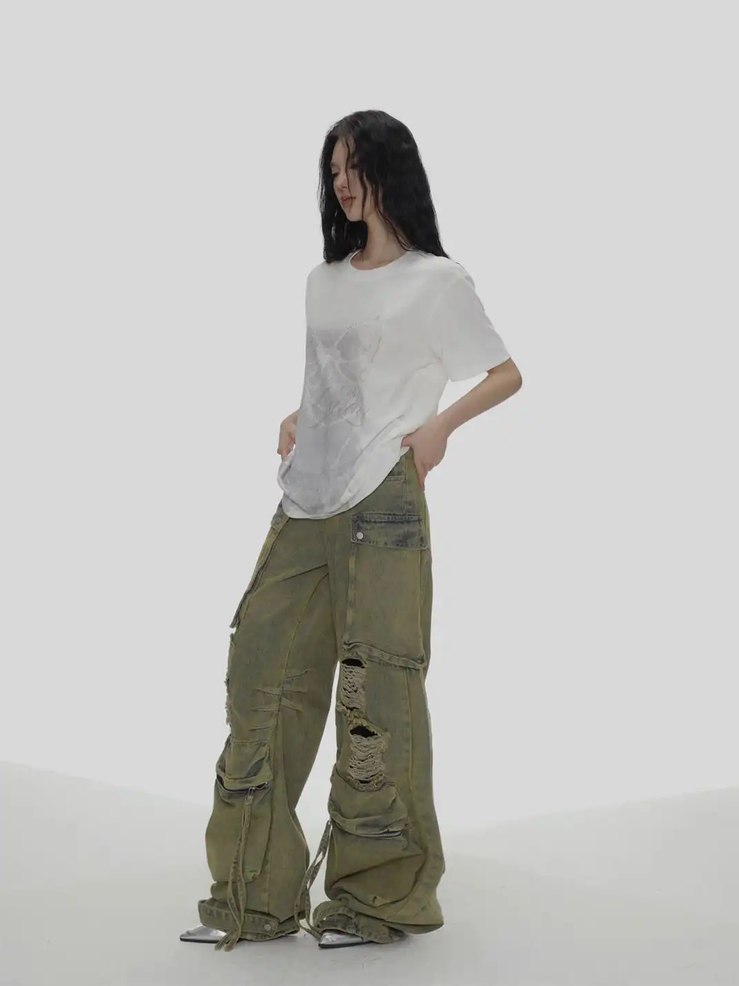 SHIYIYUE | Oversized Loungewear Crew Neck T-Shirt