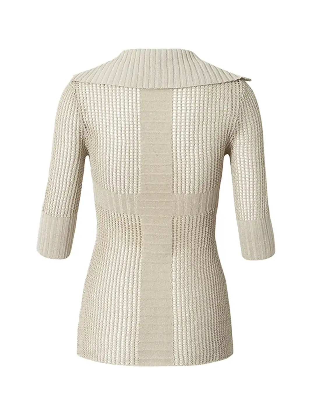 NO ROMANCE | Hollow Star V-Neck Knit Cover Up