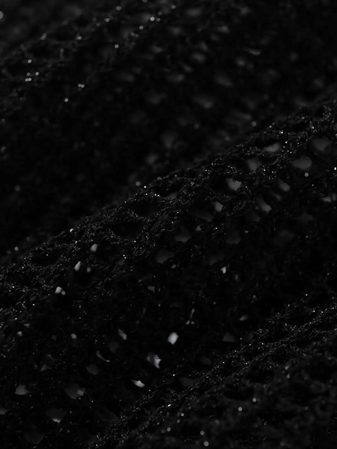NO ROMANCE | Hollow Star V-Neck Knit Cover Up