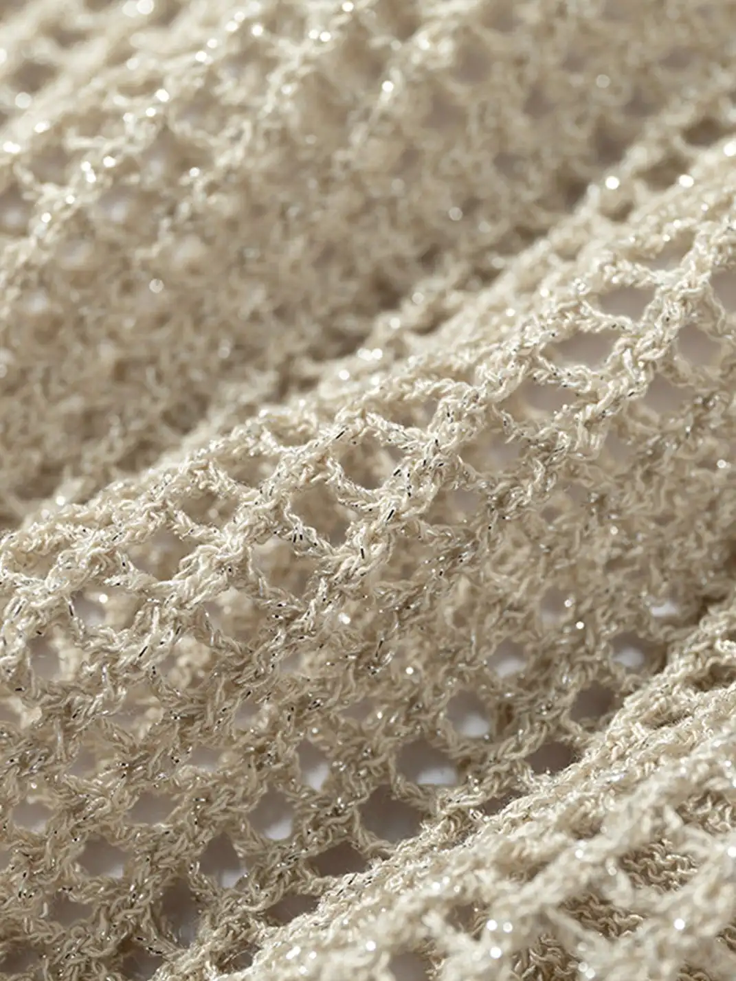 NO ROMANCE | Hollow Star V-Neck Knit Cover Up