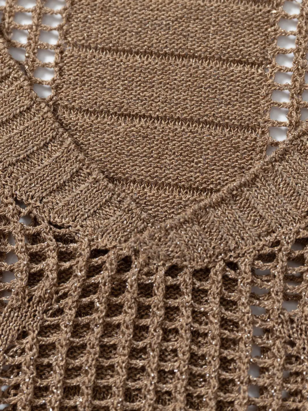 NO ROMANCE | Hollow Star V-Neck Knit Cover Up
