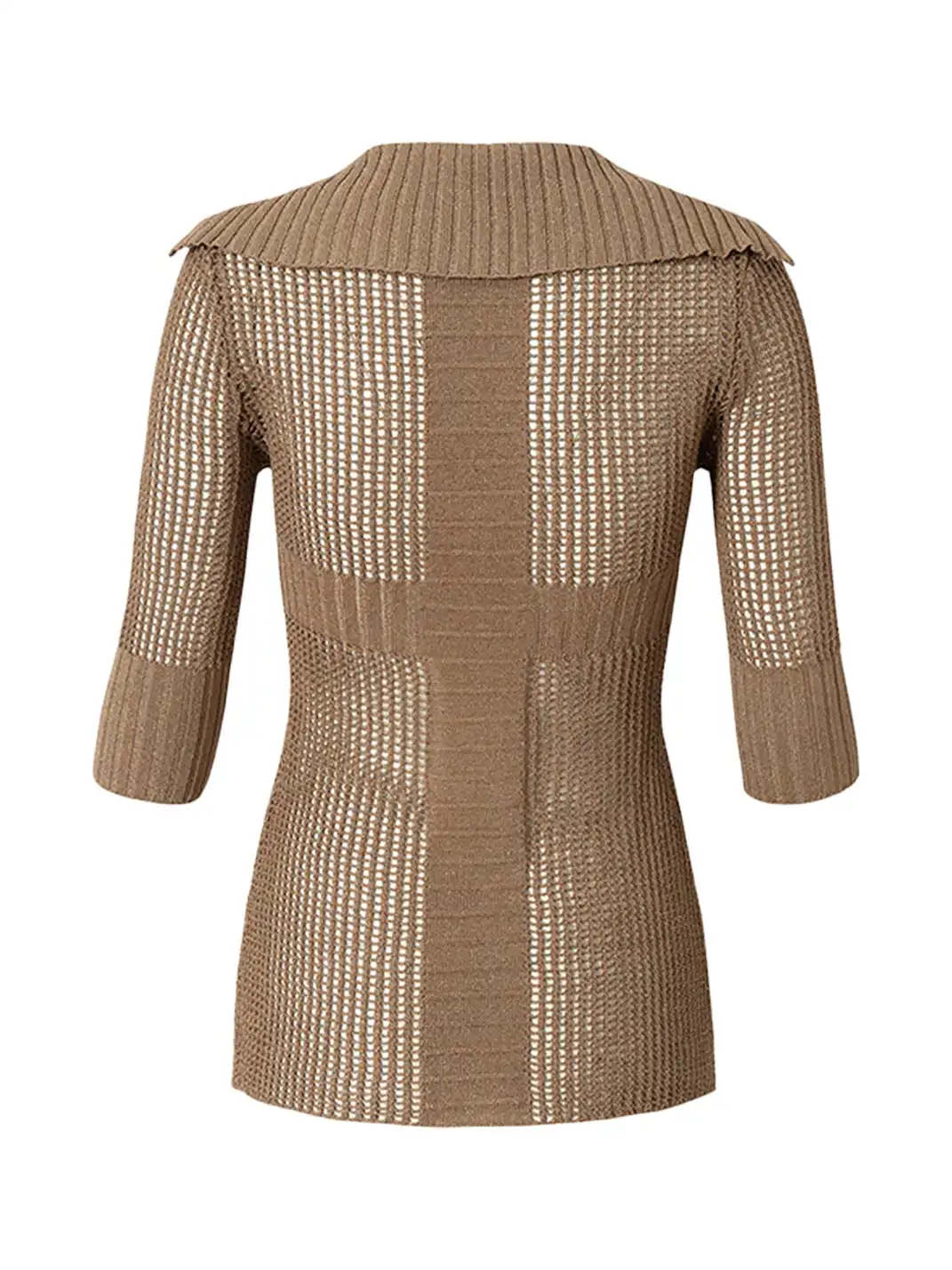 NO ROMANCE | Hollow Star V-Neck Knit Cover Up