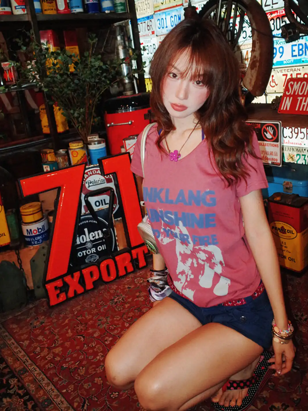 YOUNG STAGE | Pony Letter Print T-Shirt & Shorts Set