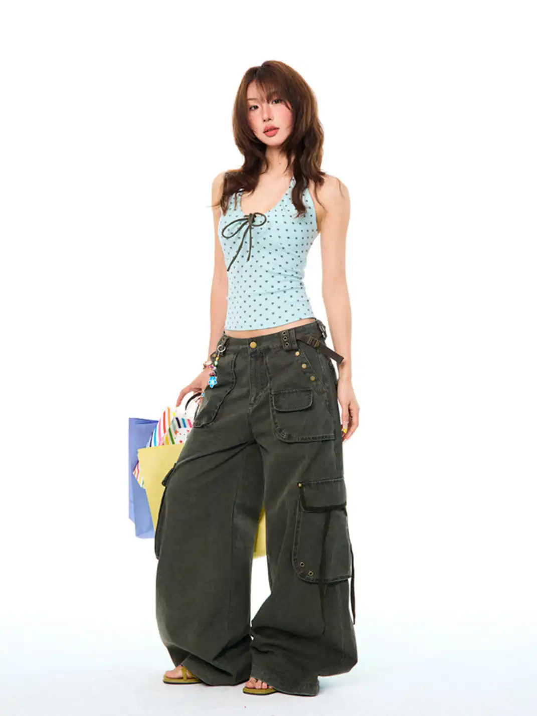 YOUNG STAGE | Allover Star Print Halter Sleeveless Tank Top