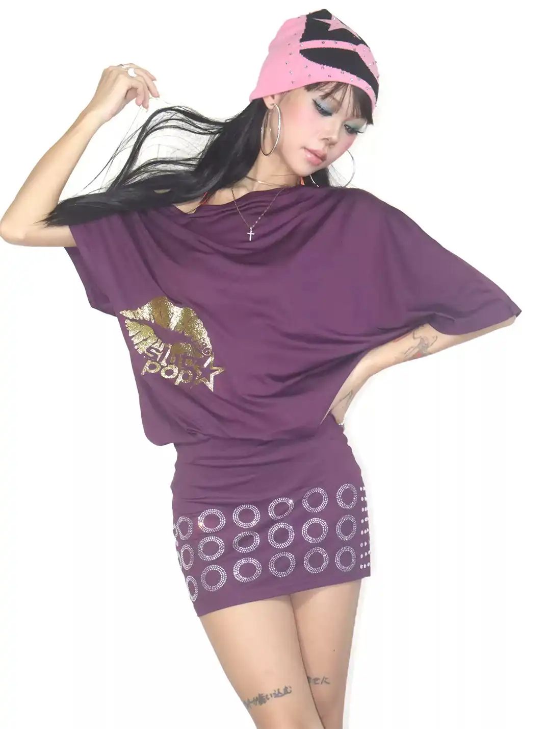 Her366 | Asymmetrical Off-Shoulder Bodycon Dress