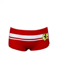 Her366 | Funny Racing Red & White Shorts
