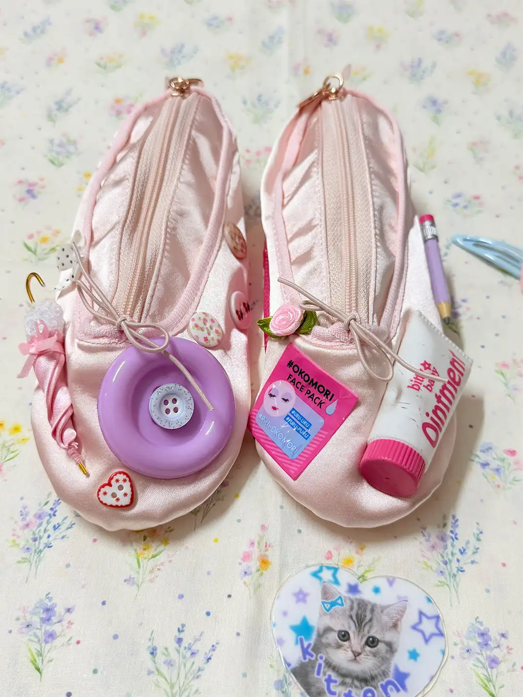 WS | Handmade Ballet Shoe Coin Purse & Cosmetic Bag