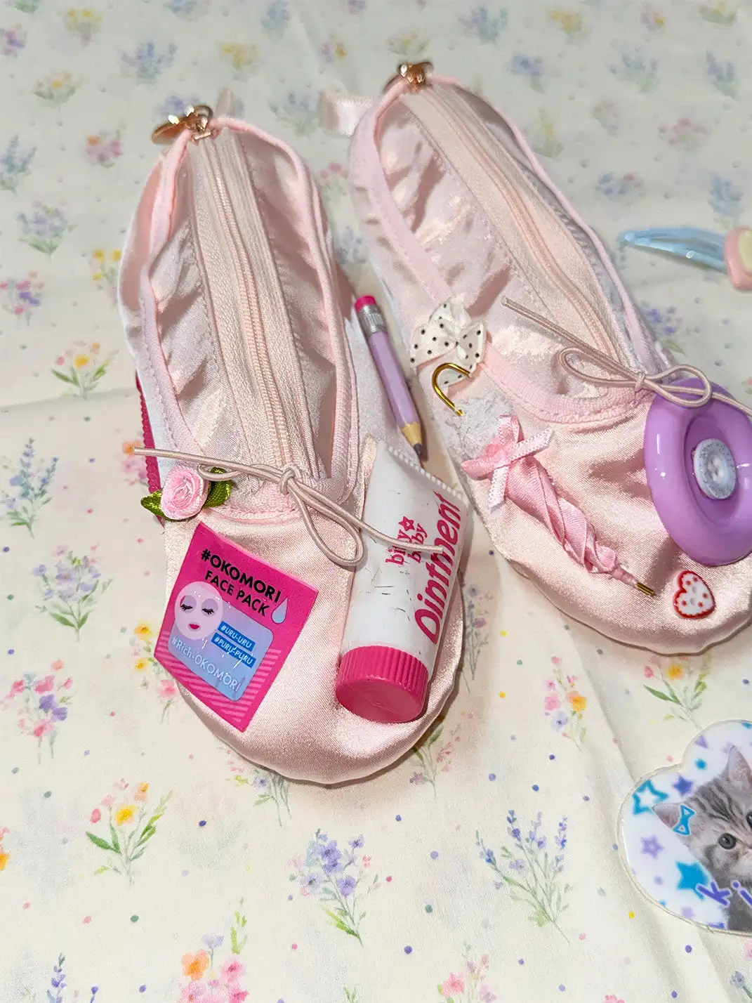 WS | Handmade Ballet Shoe Coin Purse & Cosmetic Bag