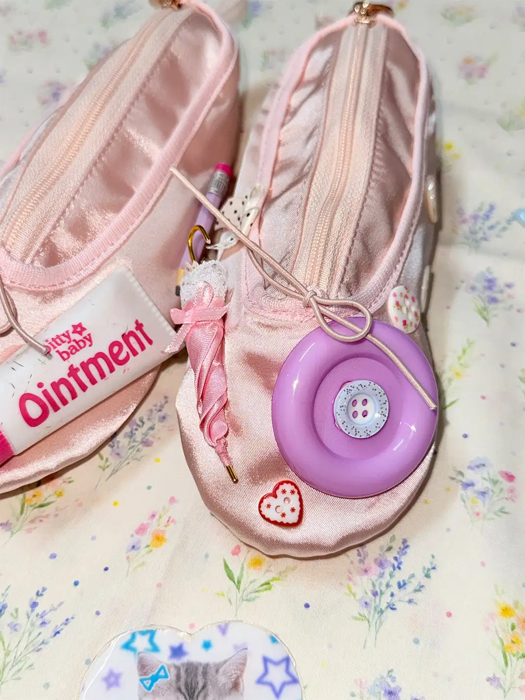 WS | Handmade Ballet Shoe Coin Purse & Cosmetic Bag