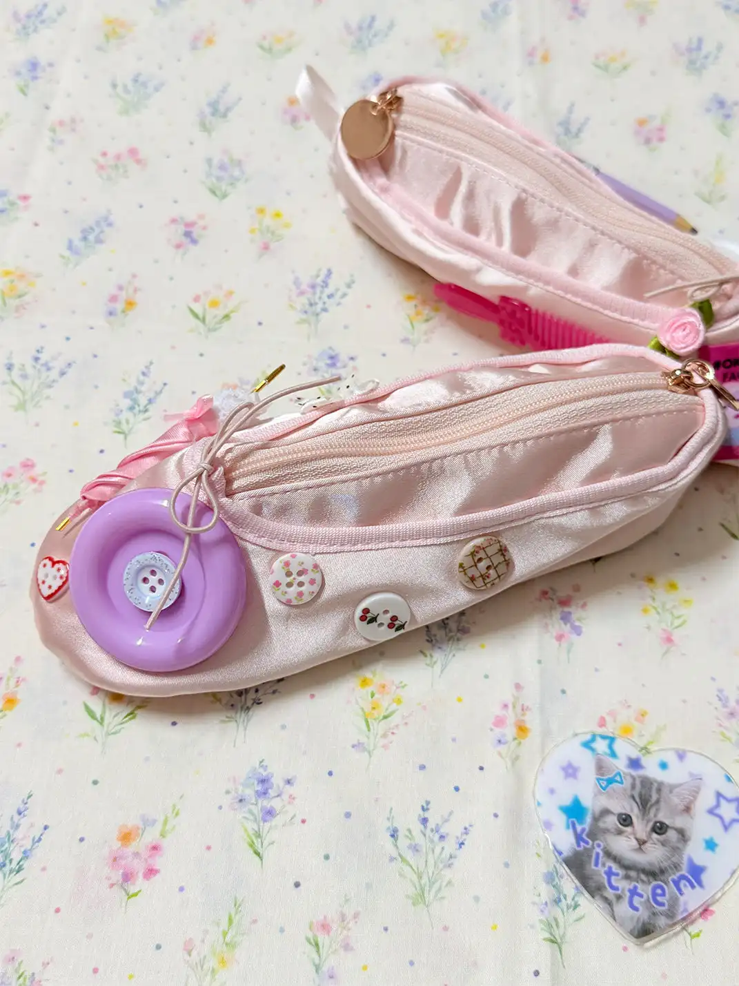 WS | Handmade Ballet Shoe Coin Purse & Cosmetic Bag
