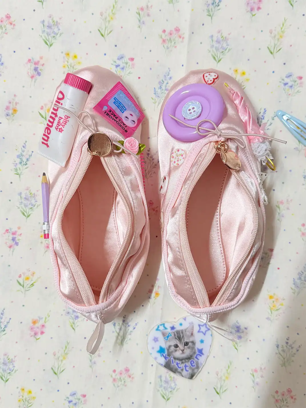 WS | Handmade Ballet Shoe Coin Purse & Cosmetic Bag
