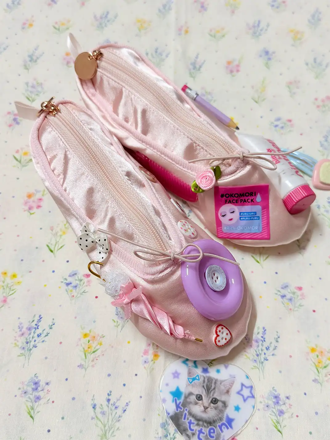 WS | Handmade Ballet Shoe Coin Purse & Cosmetic Bag