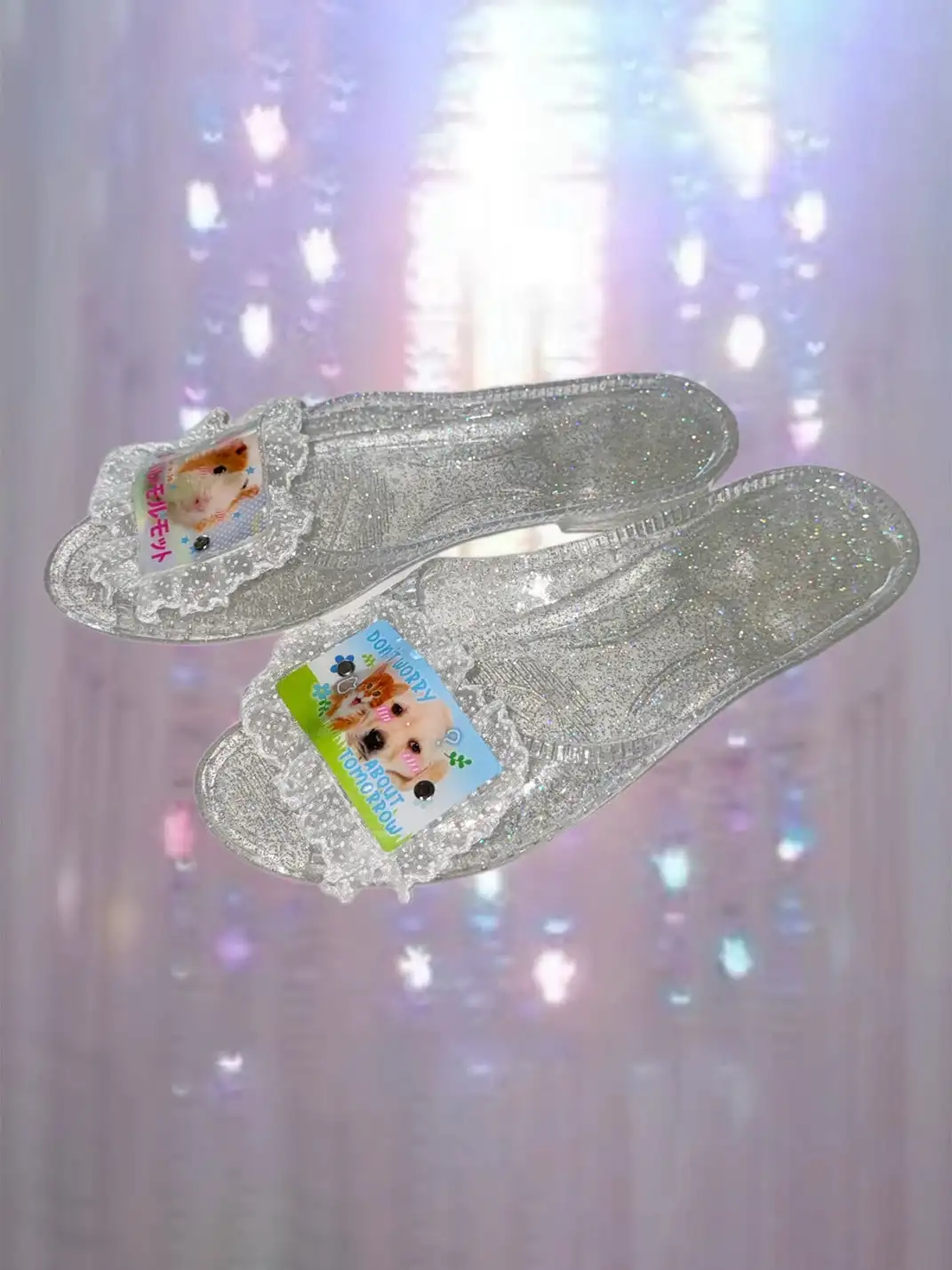 WS | Handmade Crystal Jelly Slippers