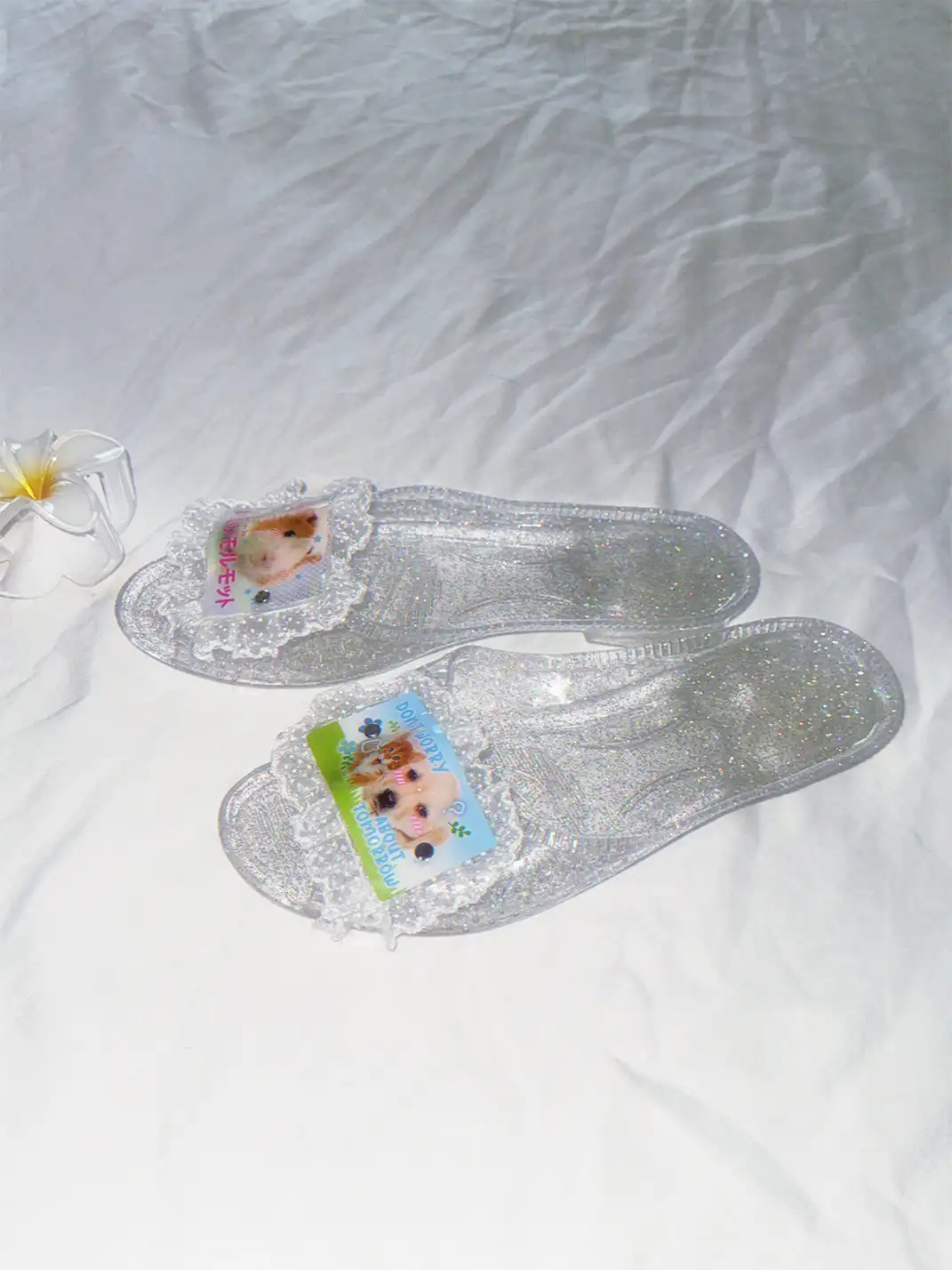 WS | Handmade Crystal Jelly Slippers