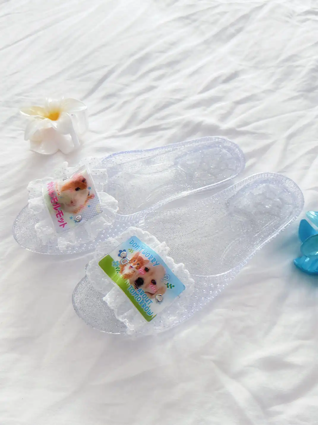 WS | Handmade Crystal Jelly Slippers