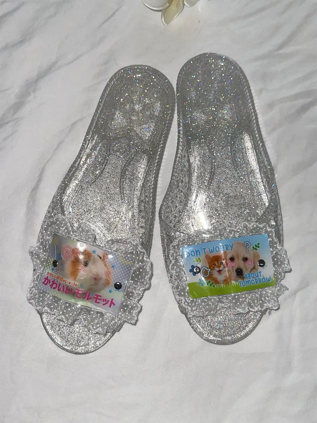 WS | Handmade Crystal Jelly Slippers